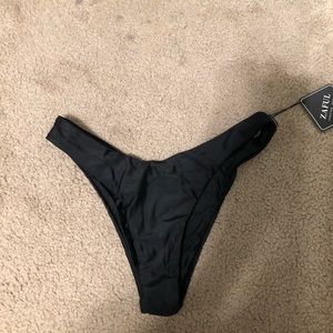 NEVER WORN zaful black bikini bottoms!! 🖤
